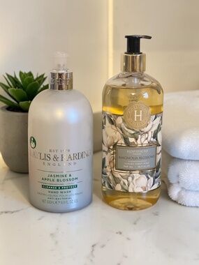 Floral Hand Soap Set 🌸 Jasmine Apple Blossom + Magnolia Luxury Bundle
